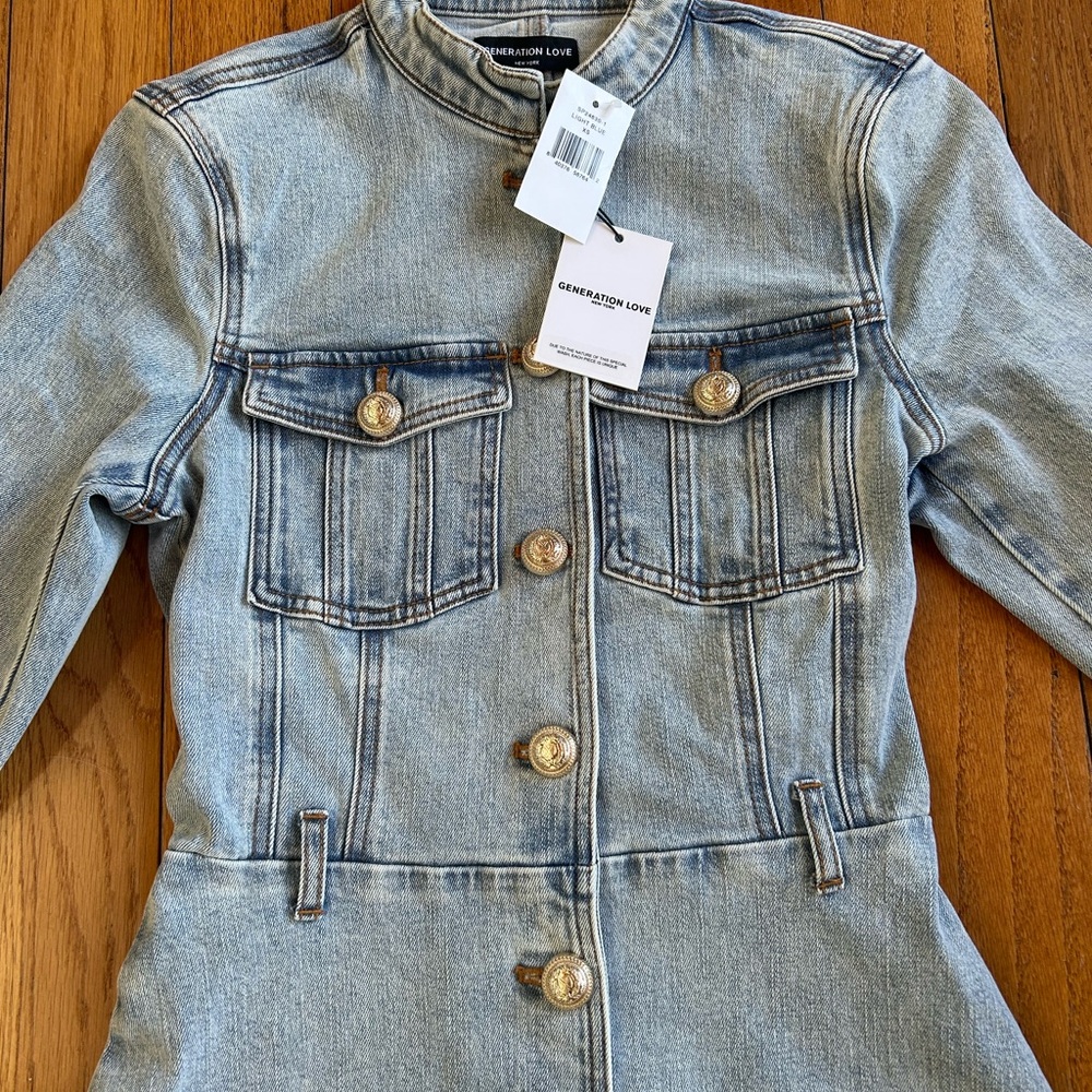 Generation LoveMackenzie Belted Denim Minidress NWT XS - Picture 7 of 16